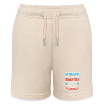 Diabetes Typ 1 Diabetiker - Stanley/Stella Teenager Bio-Joggingshorts MINI BOLTER - Natur - Vorne