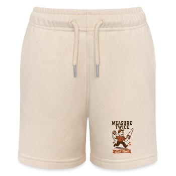 Zweimal messen | Heimwerker Sägen - Stanley/Stella Teenager Bio-Joggingshorts MINI BOLTER - Natur - Vorne