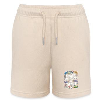 Game Developer I Make Buttons Software Developer - Stanley/Stella MINI BOLTER Organic Teen Jogging Shorts - soft Ecru - Front