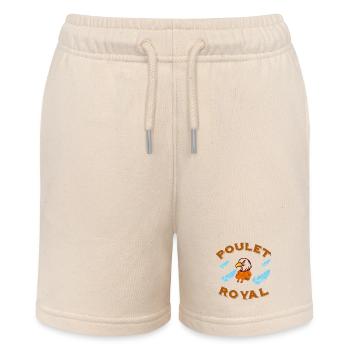 Brathähnchen-Adler-Kondor-Humor-Design - Stanley/Stella Teenager Bio-Joggingshorts MINI BOLTER - Natur - Vorne