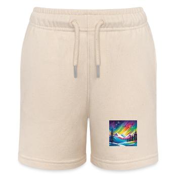 Arktische Aurora - Stanley/Stella Teenager Bio-Joggingshorts MINI BOLTER - Natur - Vorne