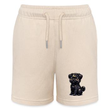 Moonlight Puppy Gaze - Stanley/Stella MINI BOLTER Organic Teen Jogging Shorts - soft Ecru - Front