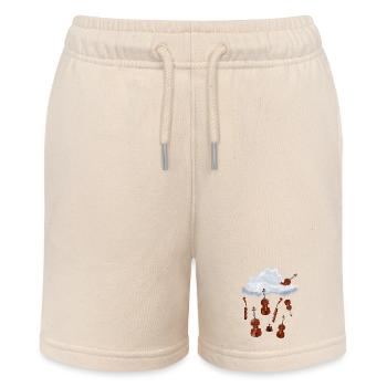 Eine Wolke im Himmel voller hängender Geigen - Stanley/Stella Teenager Bio-Joggingshorts MINI BOLTER - Natur - Vorne