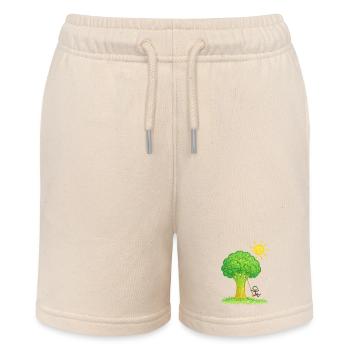 Brokkolibaum Swingin' Tage - Stanley/Stella Teenager Bio-Joggingshorts MINI BOLTER - Natur - Vorne