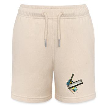THE BLUES ROAD #1 – Ton & Bild - Stanley/Stella Teenager Bio-Joggingshorts MINI BOLTER - Natur - Vorne