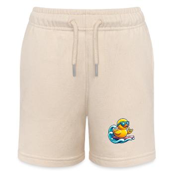 Surf's Rubber Duck - Stanley/Stella MINI BOLTER Organic Teen Jogging Shorts - soft Ecru - Front
