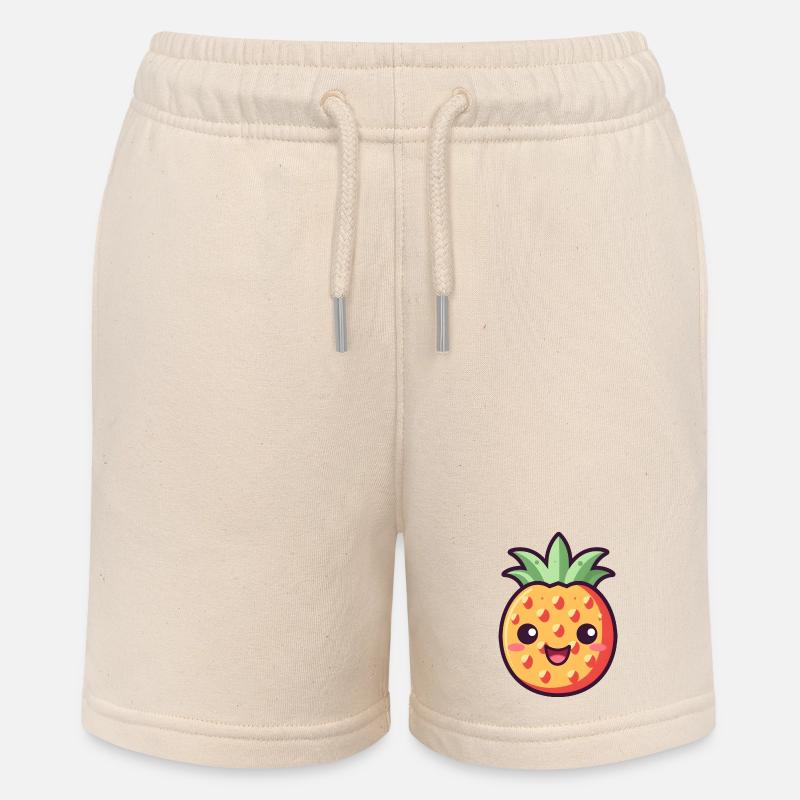Ananas Kawaii Design - Version 2 - Short bio MINI BOLTER Stanley/Stella Ado - écru doux