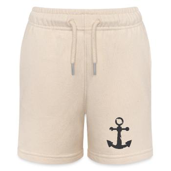 used look dreckig Anker anchor Symbol - Stanley/Stella Teenager Bio-Joggingshorts MINI BOLTER - Natur - Vorne