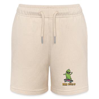 Gurken-Vibes - Stanley/Stella Teenager Bio-Joggingshorts MINI BOLTER - Natur - Vorne