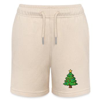 Weihnachtsbaum Cartoon - Stanley/Stella Teenager Bio-Joggingshorts MINI BOLTER - Natur - Vorne