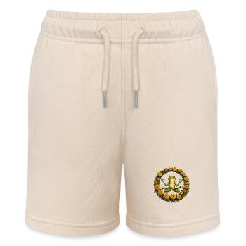 Meditation Frog - Stanley/Stella MINI BOLTER Organic Teen Jogging Shorts - soft Ecru - Front
