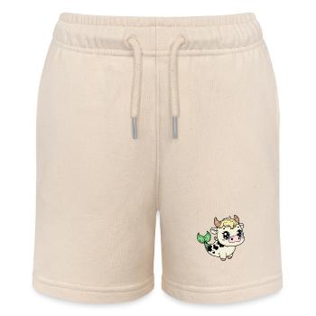 Cute Manatee Cow - Stanley/Stella MINI BOLTER Organic Teen Jogging Shorts - soft Ecru - Front