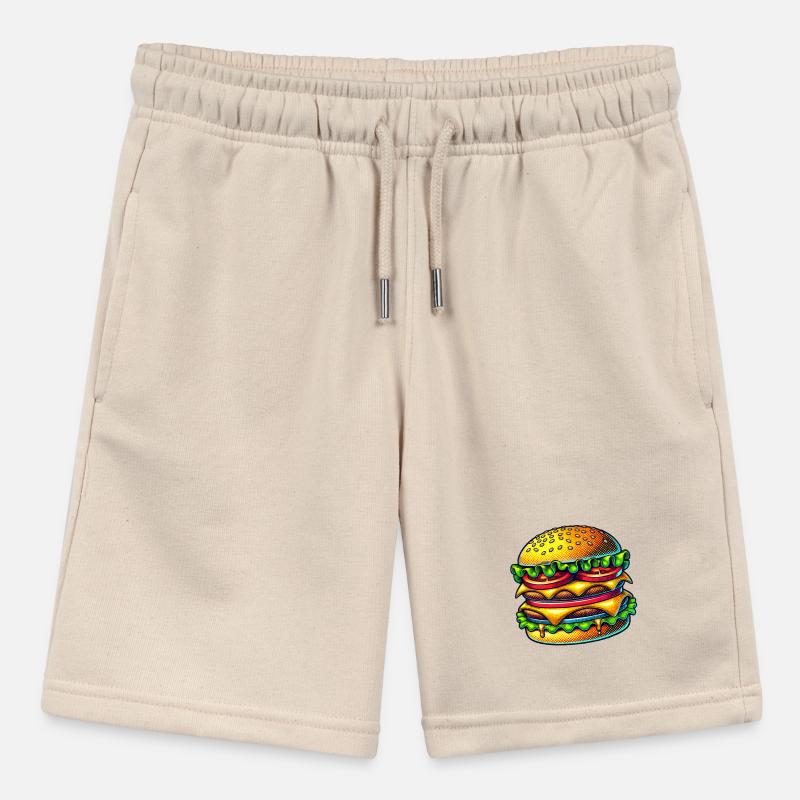 burger cheeseburger Stanley/Stella MINI BOLTER Organic Teen Jogging Shorts