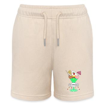 Ice dream - Stanley/Stella Teenager Bio-Joggingshorts MINI BOLTER - Natur - Vorne