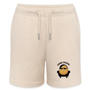 Couch potato chilling lazy - Stanley/Stella MINI BOLTER Organic Teen Jogging Shorts - soft Ecru - Front