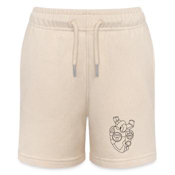 Herz für Technik – Technik Geschenkidee - Stanley/Stella Teenager Bio-Joggingshorts MINI BOLTER - Natur - Vorne