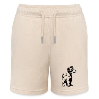Jack Russell Terrier - Pet Dog Design - Stanley/Stella Teenager Bio-Joggingshorts MINI BOLTER - Natur - Vorne