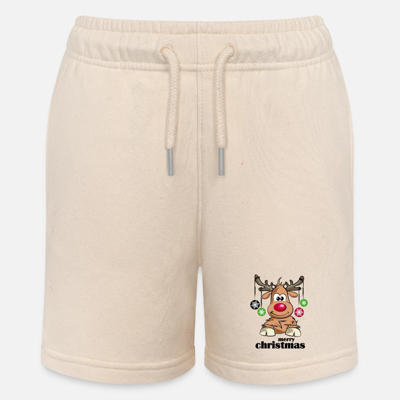 Joyeux symbole de Noël T-shirt de Noël - Short bio MINI BOLTER Stanley/Stella Ado - écru doux
