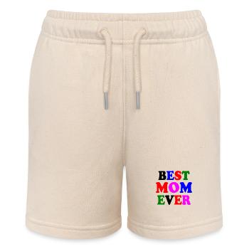 Best mom ever - Stanley/Stella MINI BOLTER Organic Teen Jogging Shorts - soft Ecru - Front