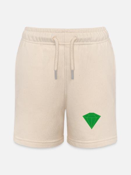Smaragd - Stanley/Stella Teenager Bio-Joggingshorts MINI BOLTER - Natur