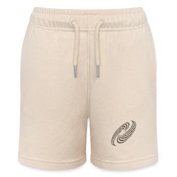 Twisted Spiral Planet Whirlpool Formation - Stanley/Stella MINI BOLTER Organic Teen Jogging Shorts - soft Ecru - Front