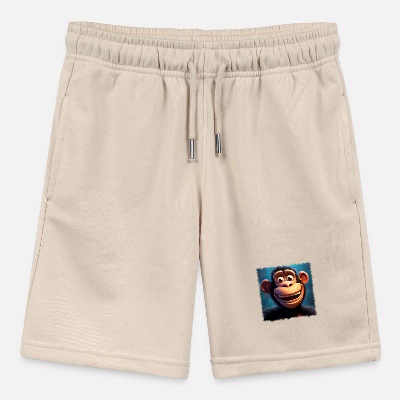 funny monkey Stanley/Stella MINI BOLTER Organic Teen Jogging Shorts