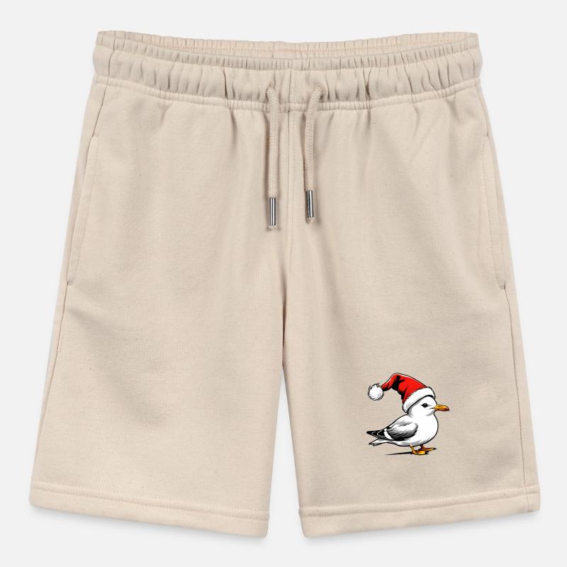 Christmas Seagull with Hat Stanley/Stella MINI BOLTER Organic Teen Jogging Shorts