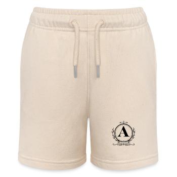 Buchstabe A Dekoration - Stanley/Stella Teenager Bio-Joggingshorts MINI BOLTER - Natur - Vorne