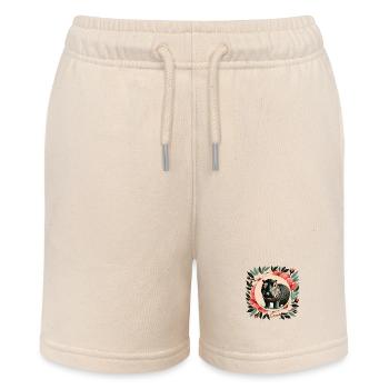 Nilpferd - Stanley/Stella Teenager Bio-Joggingshorts MINI BOLTER - Natur - Vorne