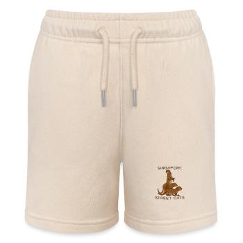 Singapore Sea Otters - Stanley/Stella MINI BOLTER Organic Teen Jogging Shorts - soft Ecru - Front