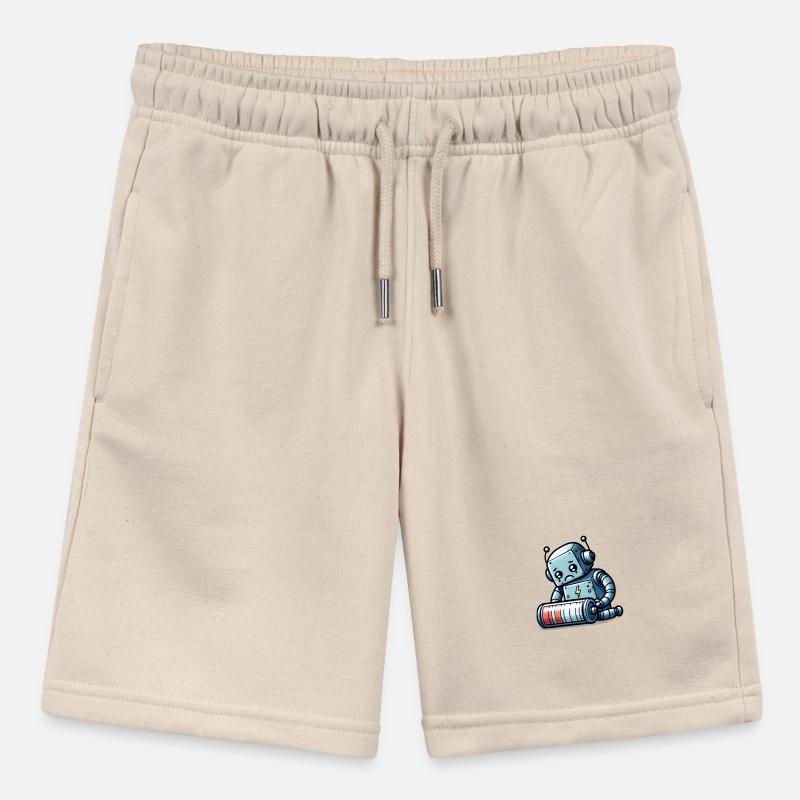 Robot Low Battery Robo-Problems Stanley/Stella MINI BOLTER Organic Teen Jogging Shorts