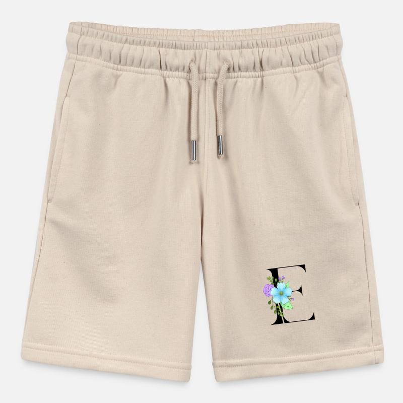 Eleganter Buchstabe 'E' mit Blumen Stanley/Stella Teenager Bio-Joggingshorts MINI BOLTER