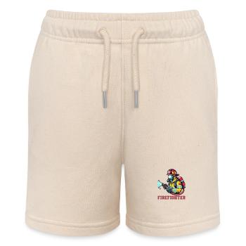 feuerwehr firefighter - Stanley/Stella Teenager Bio-Joggingshorts MINI BOLTER - Natur - Vorne