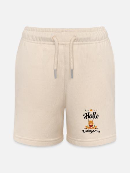 süßes Eichhörnchen Design mit Herbstmotiven - Stanley/Stella Teenager Bio-Joggingshorts MINI BOLTER - Natur