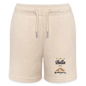 süßes Wolf Design mit Herbstmotiven - Stanley/Stella Teenager Bio-Joggingshorts MINI BOLTER - Natur - Vorne