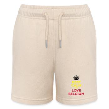 Keep Calm & Love Belgium - Short bio MINI BOLTER Stanley/Stella Ado - écru doux - Devant