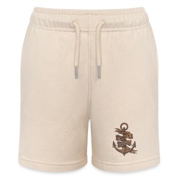 Im Norden festgemacht - Stanley/Stella Teenager Bio-Joggingshorts MINI BOLTER - Natur - Vorne