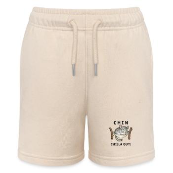 Chinchilla Chin ChillaOut Humor - Stanley/Stella Teenager Bio-Joggingshorts MINI BOLTER - Natur - Vorne