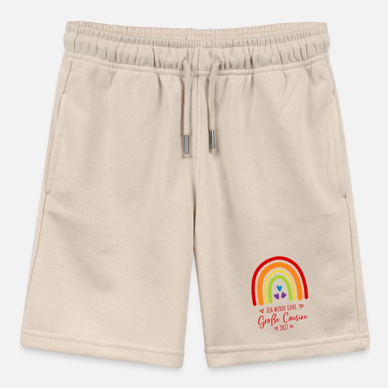 Ich werde eine Große Cousine 2027 Regenbogen Stanley/Stella Teenager Bio-Joggingshorts MINI BOLTER