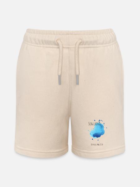 Schulkind Einschulung 2026 personalisierbar - Stanley/Stella Teenager Bio-Joggingshorts MINI BOLTER - Natur