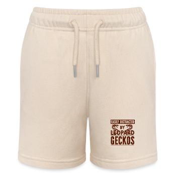 Gecko - Amphibian Animal - Stanley/Stella MINI BOLTER Organic Teen Jogging Shorts - soft Ecru - Front