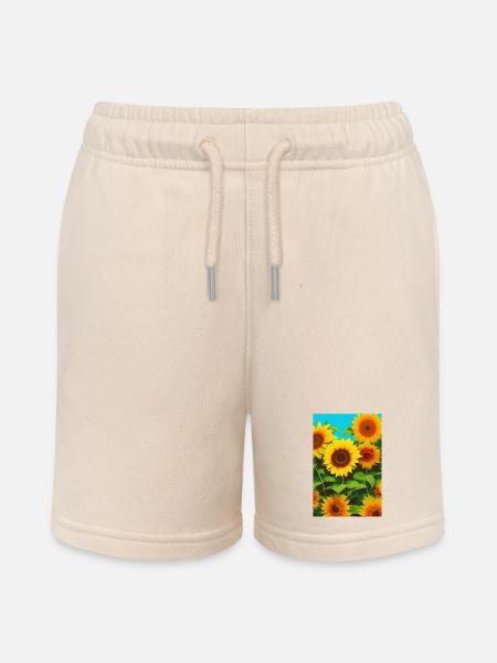 Sonnenblumen - Stanley/Stella Teenager Bio-Joggingshorts MINI BOLTER - Natur