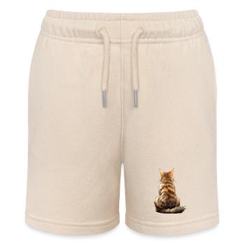 Amerikanische Bobtail-Katze - Stanley/Stella Teenager Bio-Joggingshorts MINI BOLTER - Natur - Vorne