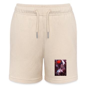 Neon-Fluid Spiegelung - Stanley/Stella Teenager Bio-Joggingshorts MINI BOLTER - Natur - Vorne