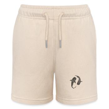 Majestätische Walhai-Silhouetten im Duett - Stanley/Stella Teenager Bio-Joggingshorts MINI BOLTER - Natur - Vorne