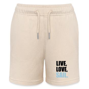 segeln - Stanley/Stella Teenager Bio-Joggingshorts MINI BOLTER - Natur - Vorne