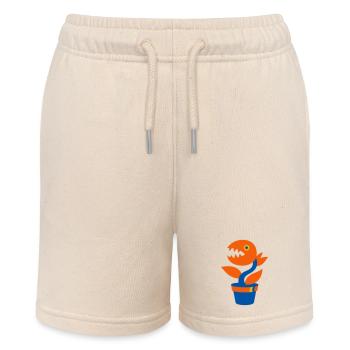 Monster plant - Stanley/Stella MINI BOLTER Organic Teen Jogging Shorts - soft Ecru - Front
