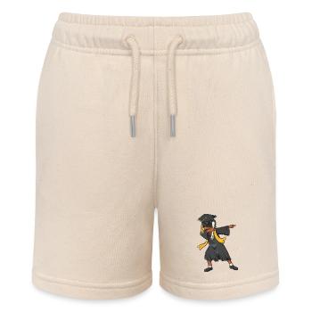 Afro Dabbing Girl Graduation Class 2026 - Stanley/Stella MINI BOLTER Organic Teen Jogging Shorts - soft Ecru - Front