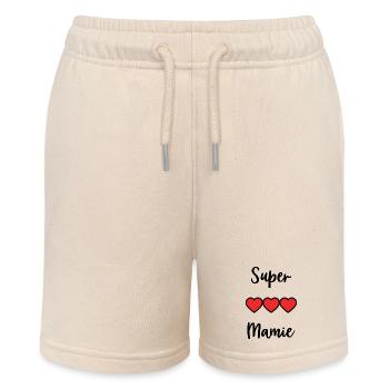 GRANNY. MAMMA. GRANDMOTHER. MOTHER'S DAY. FAMILY - Stanley/Stella MINI BOLTER Organic Teen Jogging Shorts - soft Ecru - Front