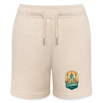 Wien, Österreich Karlskirche Sonnenuntergang Retro Reisekunst - Stanley/Stella Teenager Bio-Joggingshorts MINI BOLTER - Natur - Vorne